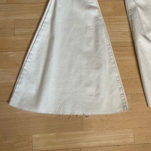 Free People - white flare jeans